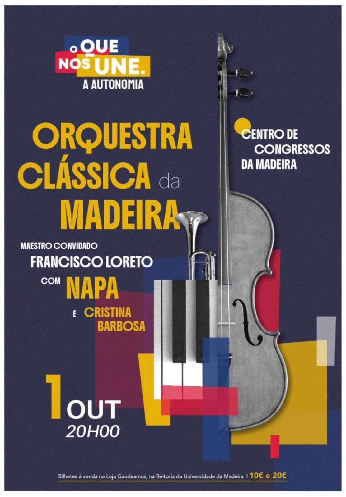 A Orquestra Clássica da Madeira assinala 50 anos da Autonomia com os NAPA e Cristina Barbosa
